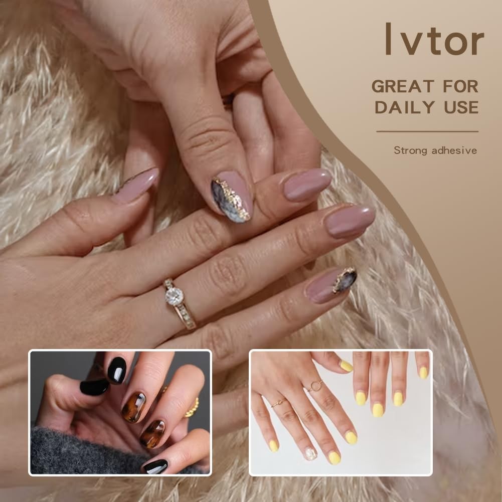 Ivtor 10 Sheets Nail Adhesive Tabs,Waterproof 1 Ounce (Pack of 10), Pink