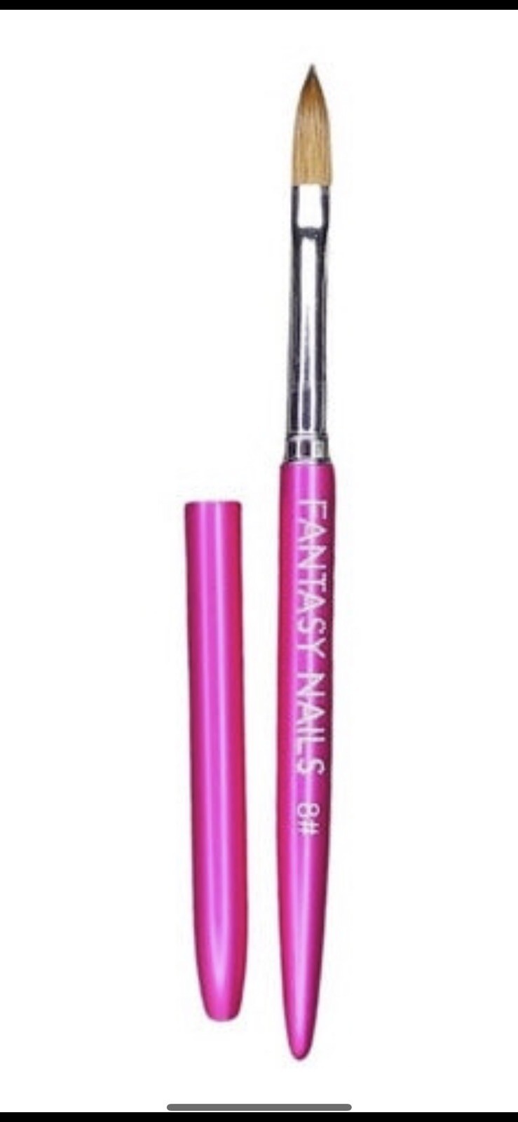 pincel para hacer uñas acrilicas 100% kolinsky fantasy nails numero 10