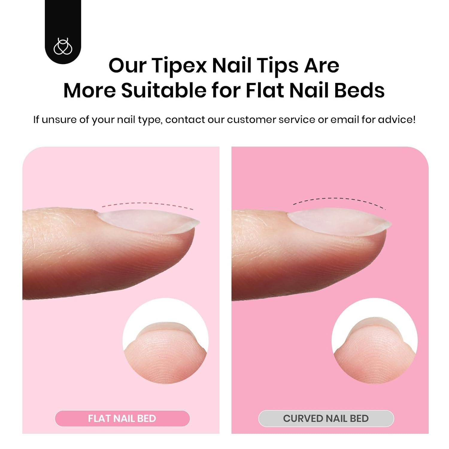 Beetles Tipex Instant Apex Nail Tips Kit, Almond Short 224Pcs 16 Sizes Pre-Build