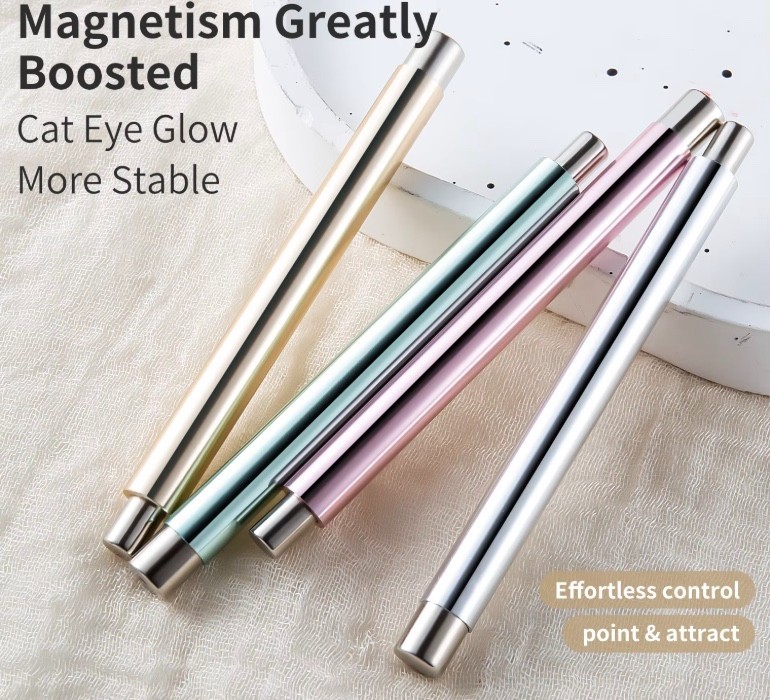 Cat Eye Nail Art Magnet Tool Cylindrical Stick for Uv Gel Effects