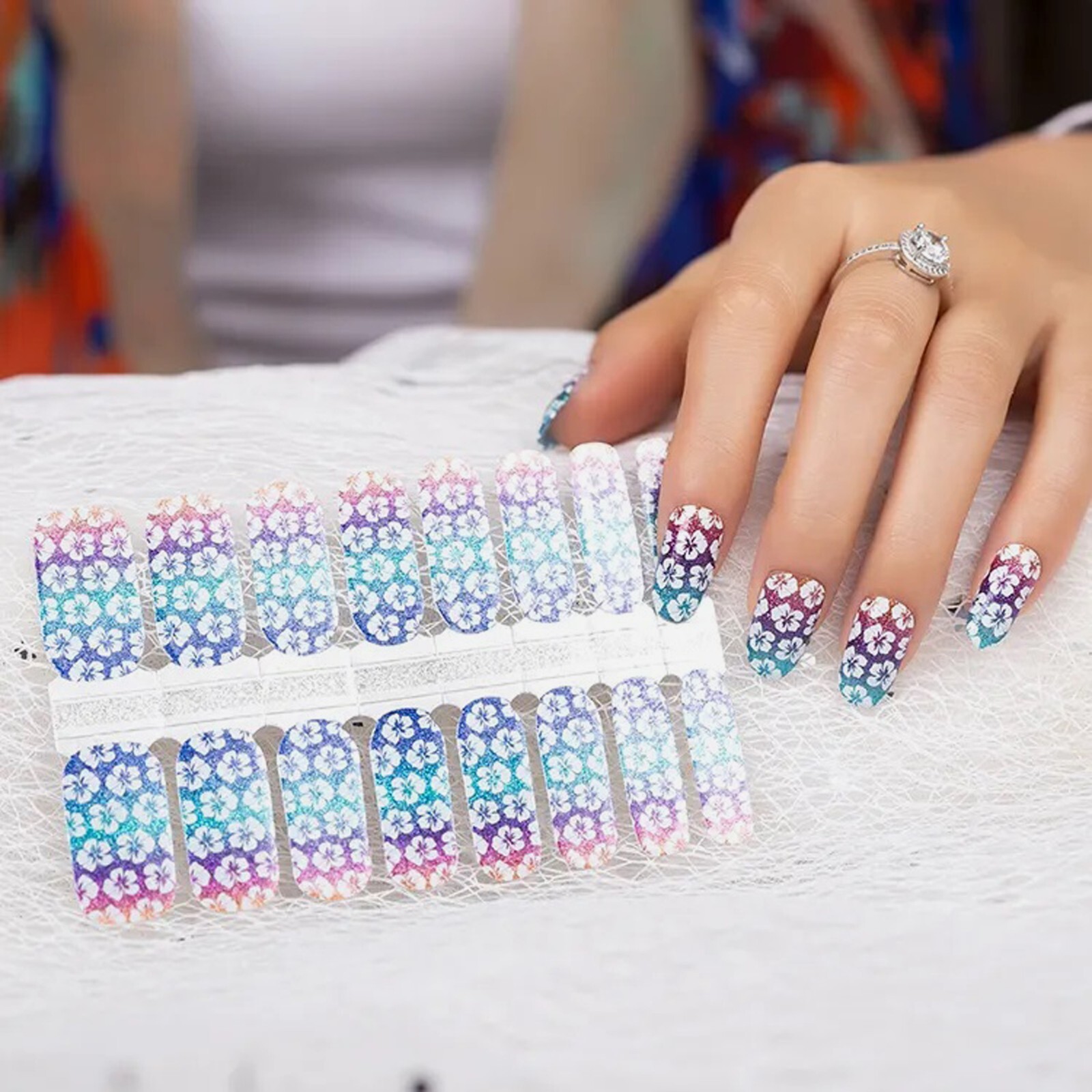 Beautiful B Nail Polish Strips Sprinkle Nail Wraps Nail Stickers 100% Real Nail