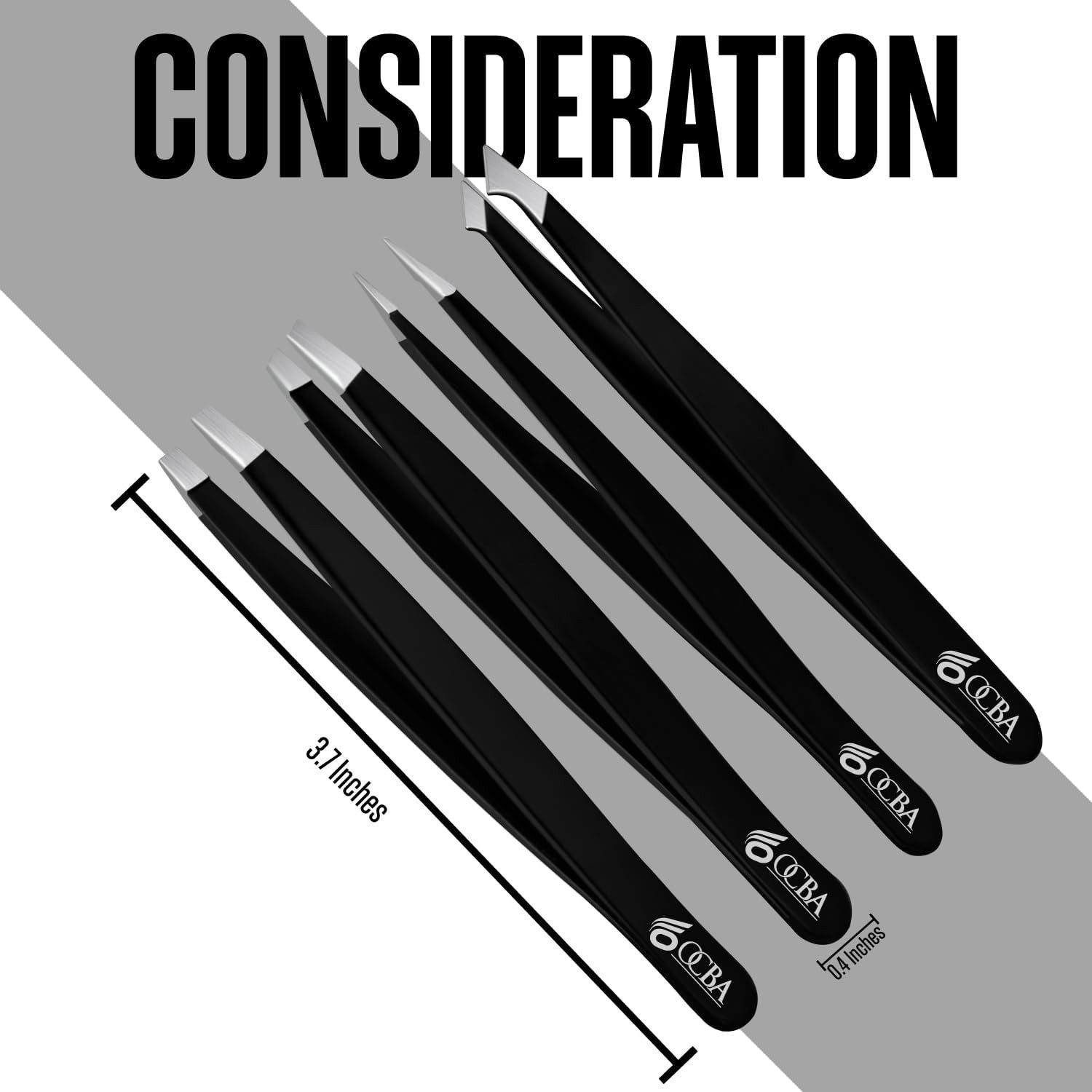 4 Tweezers for Facial Hair Women & Men- Grooming of Eyebrows-Ear Nose Ingrown…