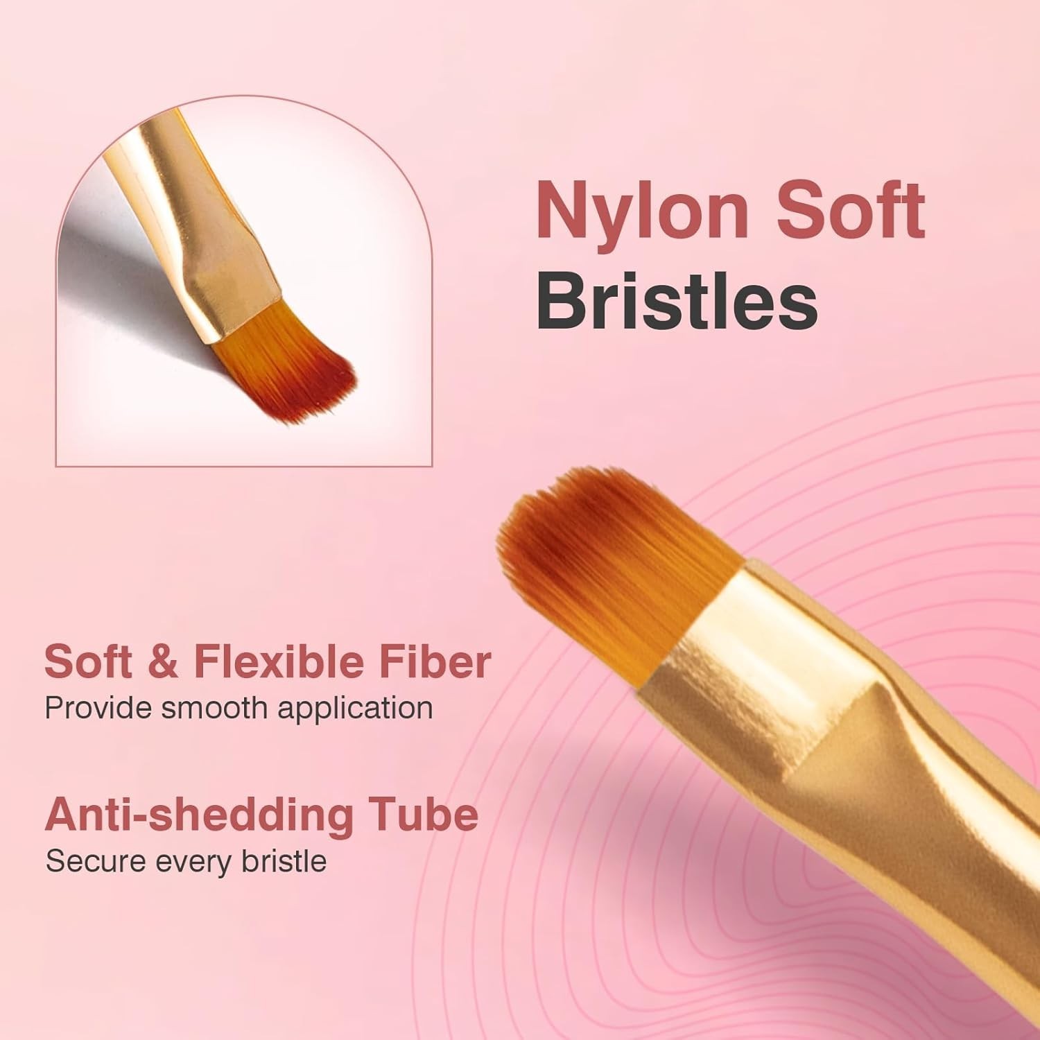 Nail Art Brushes 3PCS Nail Brush Set with Gel Polish Pens and Liner Brush for…
