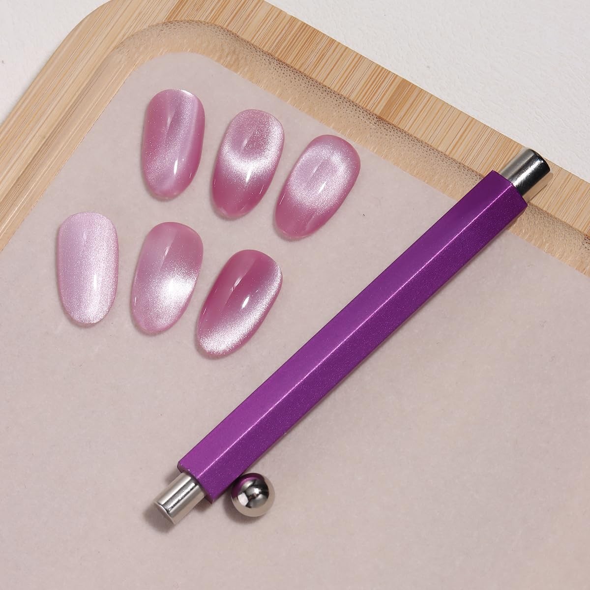 Cat Eye Magnet for Nails, Double-Head Cat Eye Nail Polish Magnet Pen with Cyl…