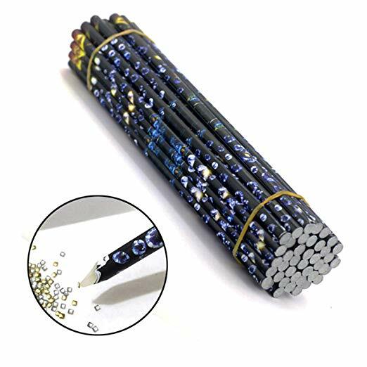 2-Piece Wax Pen Rhinestone Picker – Gem Crystal Nail Art Craft Decor Tool Pencil