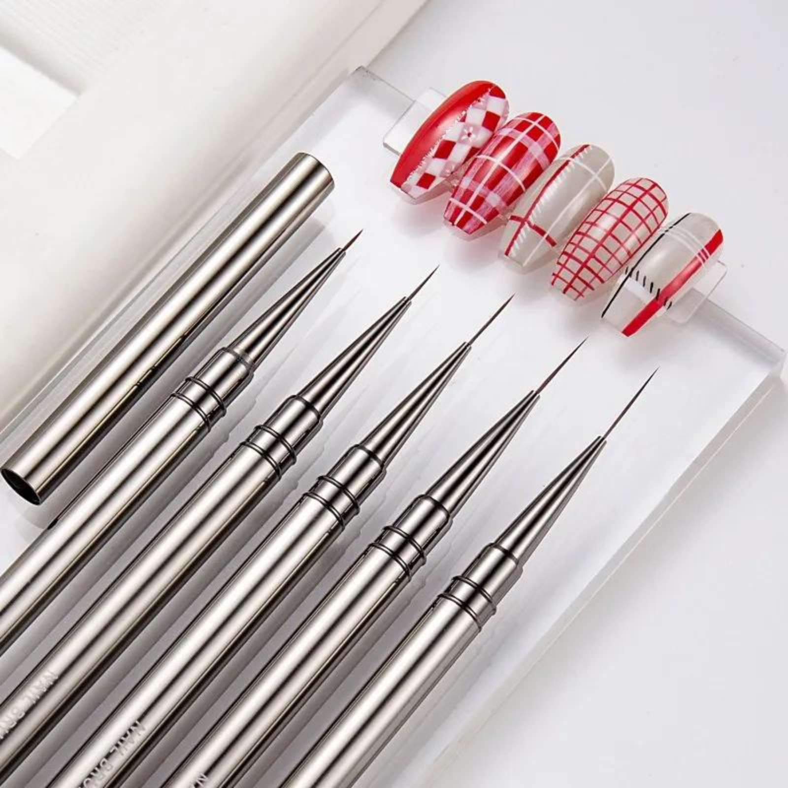 Painting Liner Brush Gel Polish Precision Nail Art Thin Drawing Pen 6/9/12/18mm
