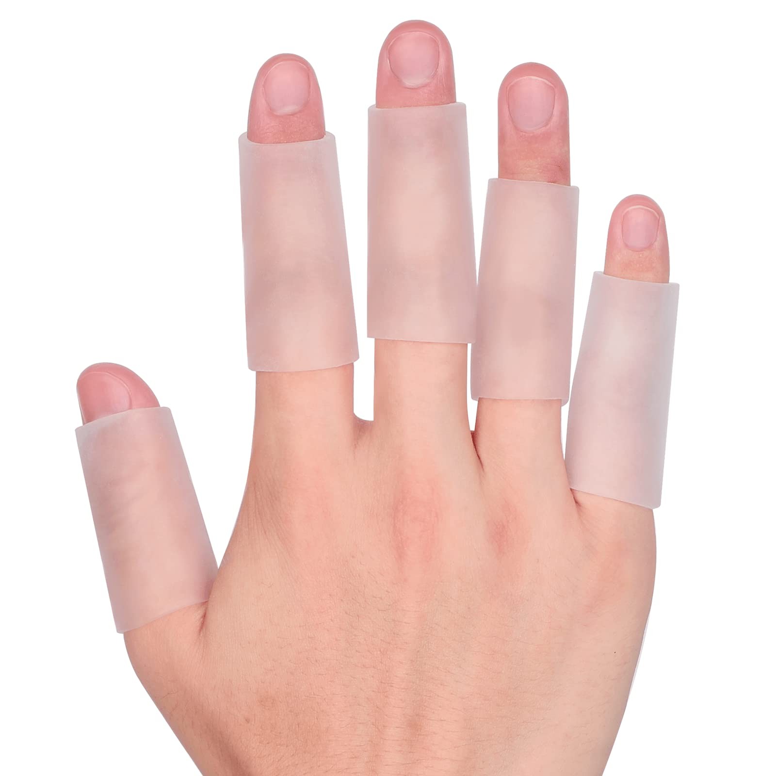Kimihome 10 PCS Gel Finger Sleeve Protectors Silicone Finger Sleeves Cushion…