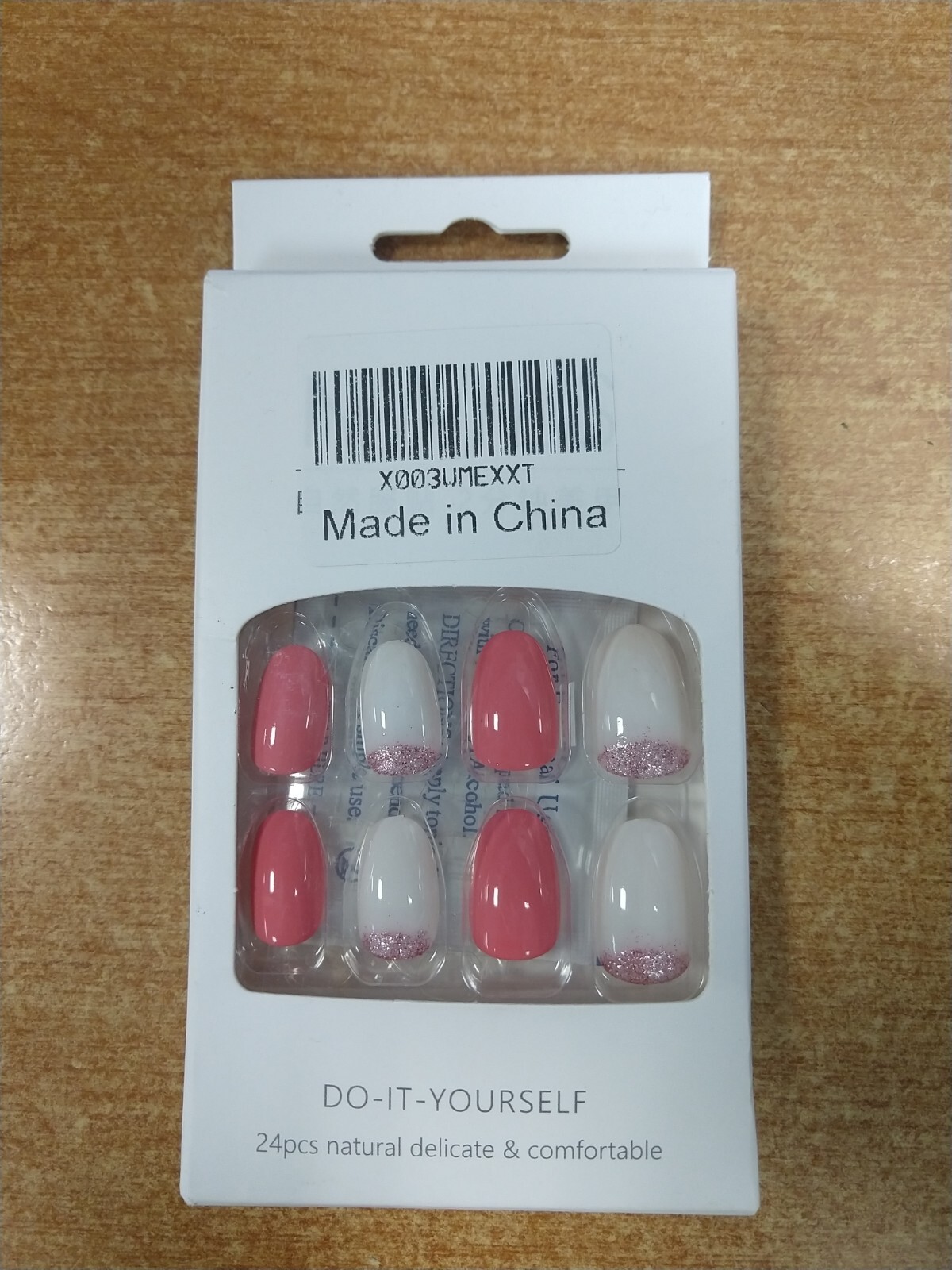 4 Boxes of 24: Oval Shaped Press On Nails (14D-1819)