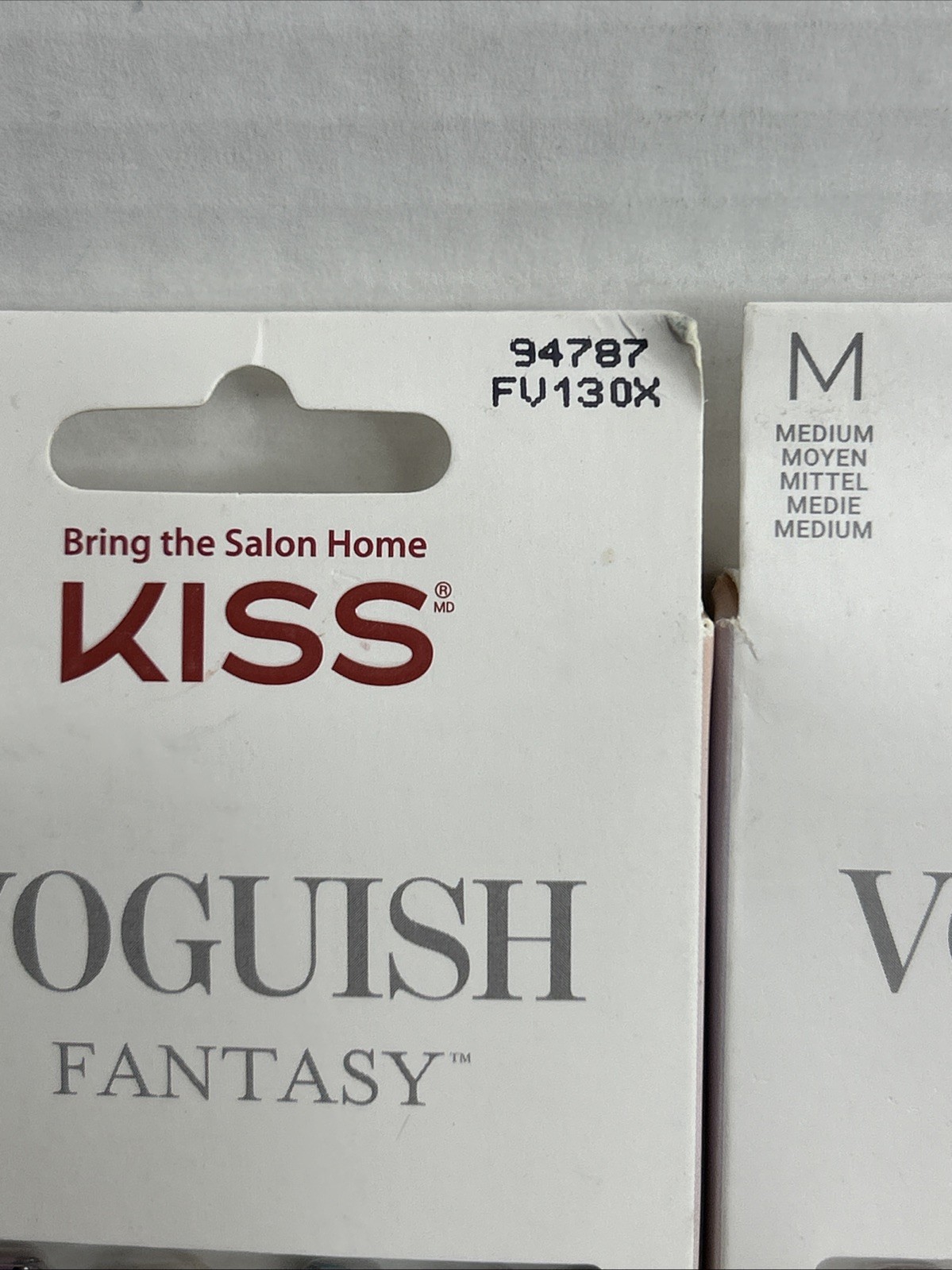 Kiss Voguish Fantasy Holy-Day Multicolor Medium Nails – Lot of 2