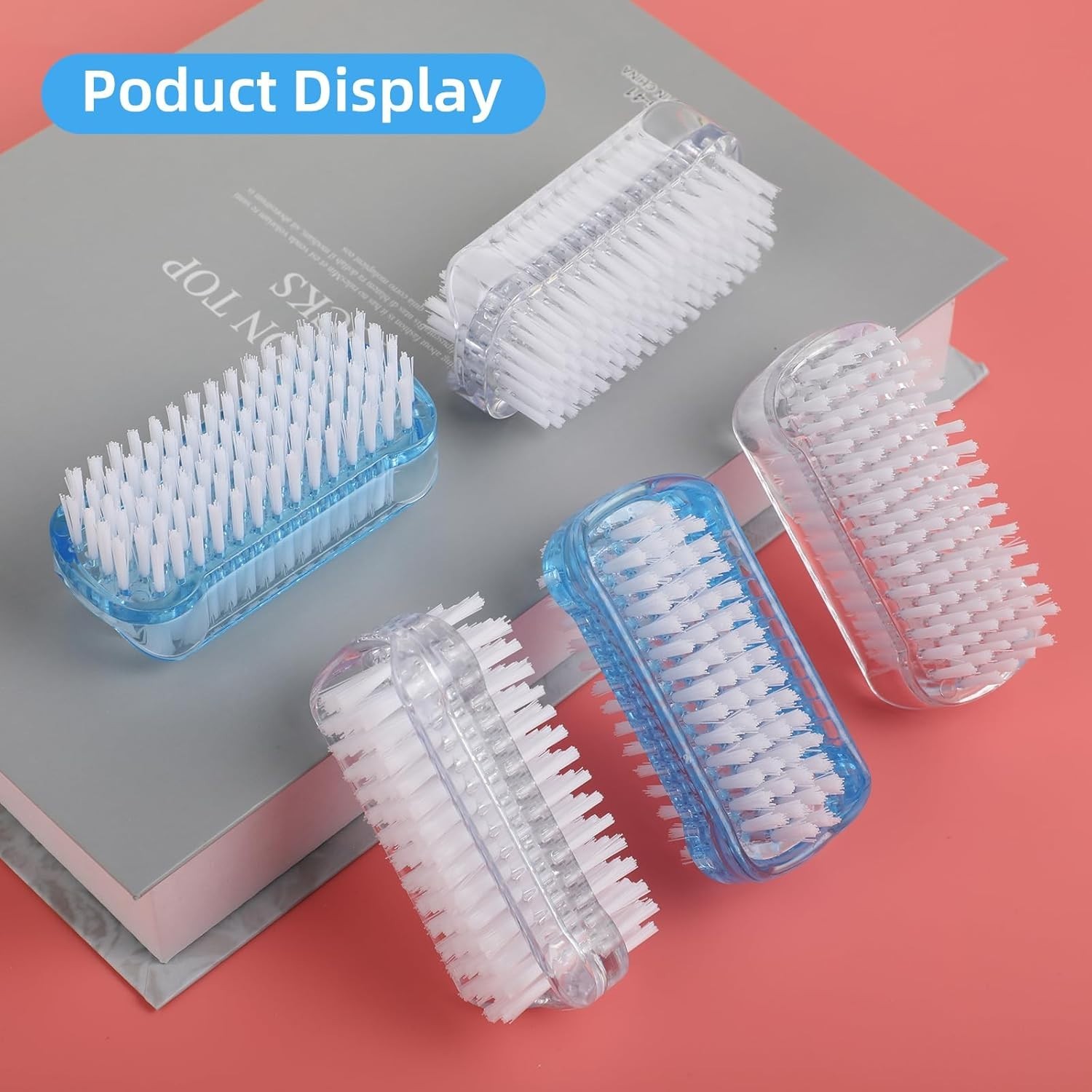 5 Pack Nail Brush for Cleaning Fingernails – Two Sided Hand Fingernail Scrub …