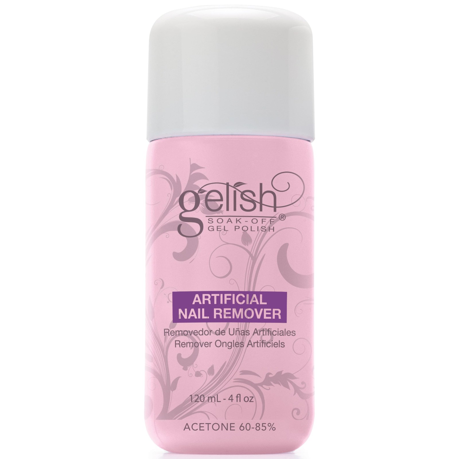 Gelish 4 Fl Oz (Pack of 1), Artificial Nail Gel Polish Remover, 4 oz.