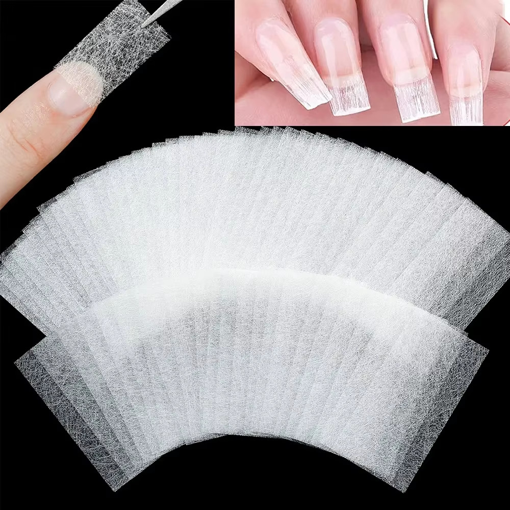 Fiberglass Nail Silk Wrap 10/20/50Pcs UV Gel Acrylic French Nail Extension Tool