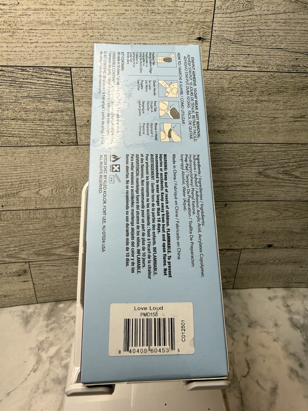 New Kleo Kolor Press-On Gel Nails 30-Pack~ Love Loud – Almond Shape
