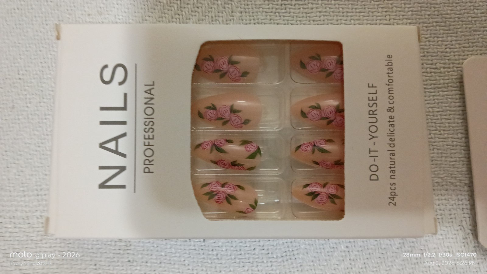 Bulk Set All Different Size Press On Nails with Glue And Mini Files . NEW!