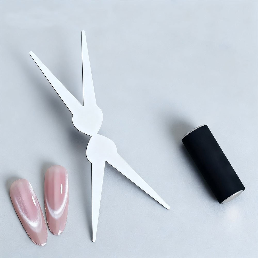 New French Cat Eye Nail Magnet Double-head Big Y-shaped Auxiliary Tool JQ