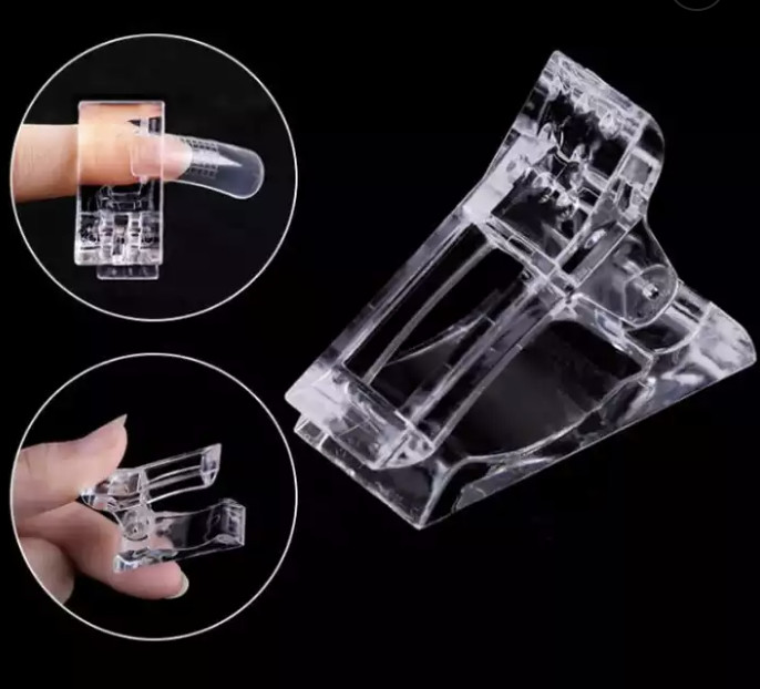 10 PCS NAIL TIPS CLIP QUICK BUILDING POLY BUILDER GEL DIY EXTENSION CLAMP CLIPS