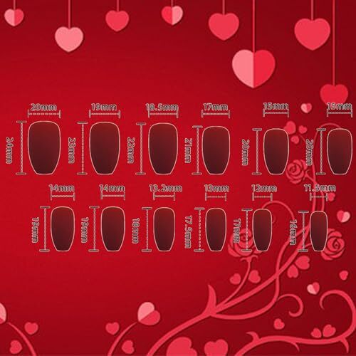 Rose Flower Press on Nails for DIY Manicure 24Pcs Glossy Black Rose Design 10