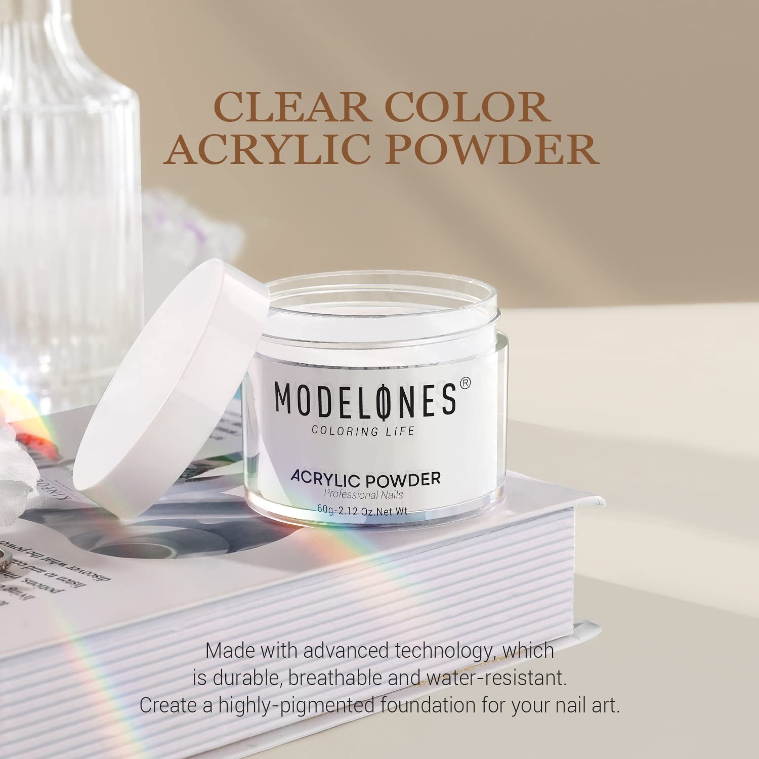 Professional Quality 2.12oz Acrylic Nail Powder – Beginner-Friendly & Non-Toxic