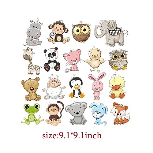 Heat Transfer Stickers – Iron on Appliques Cute Butterfly Dinosaur-1