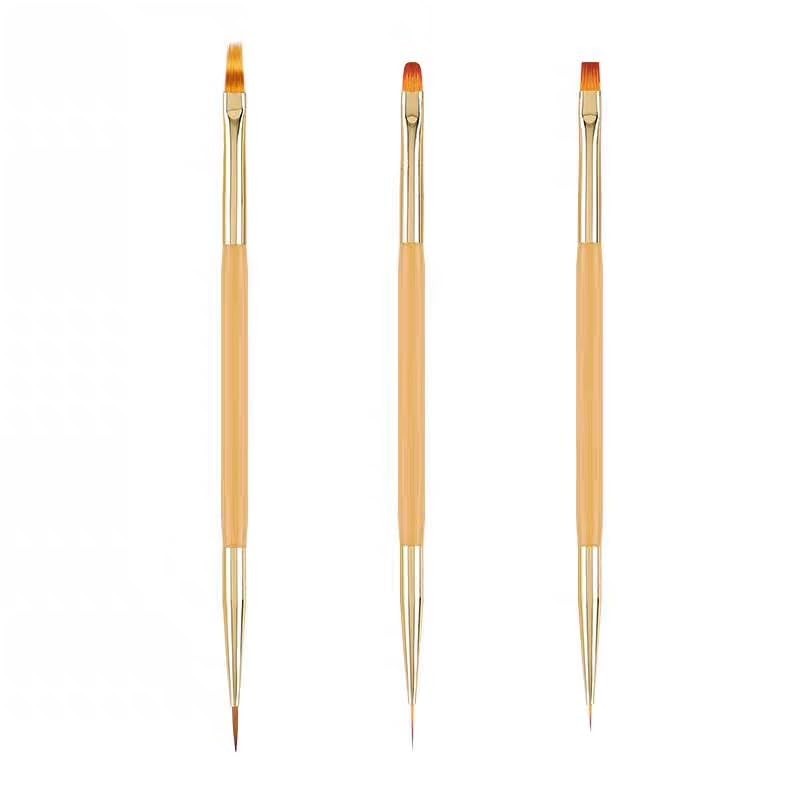 5PCS Dotting Pens and 3PCS Nail Painting Brushes, 8 PCS, Multicolor