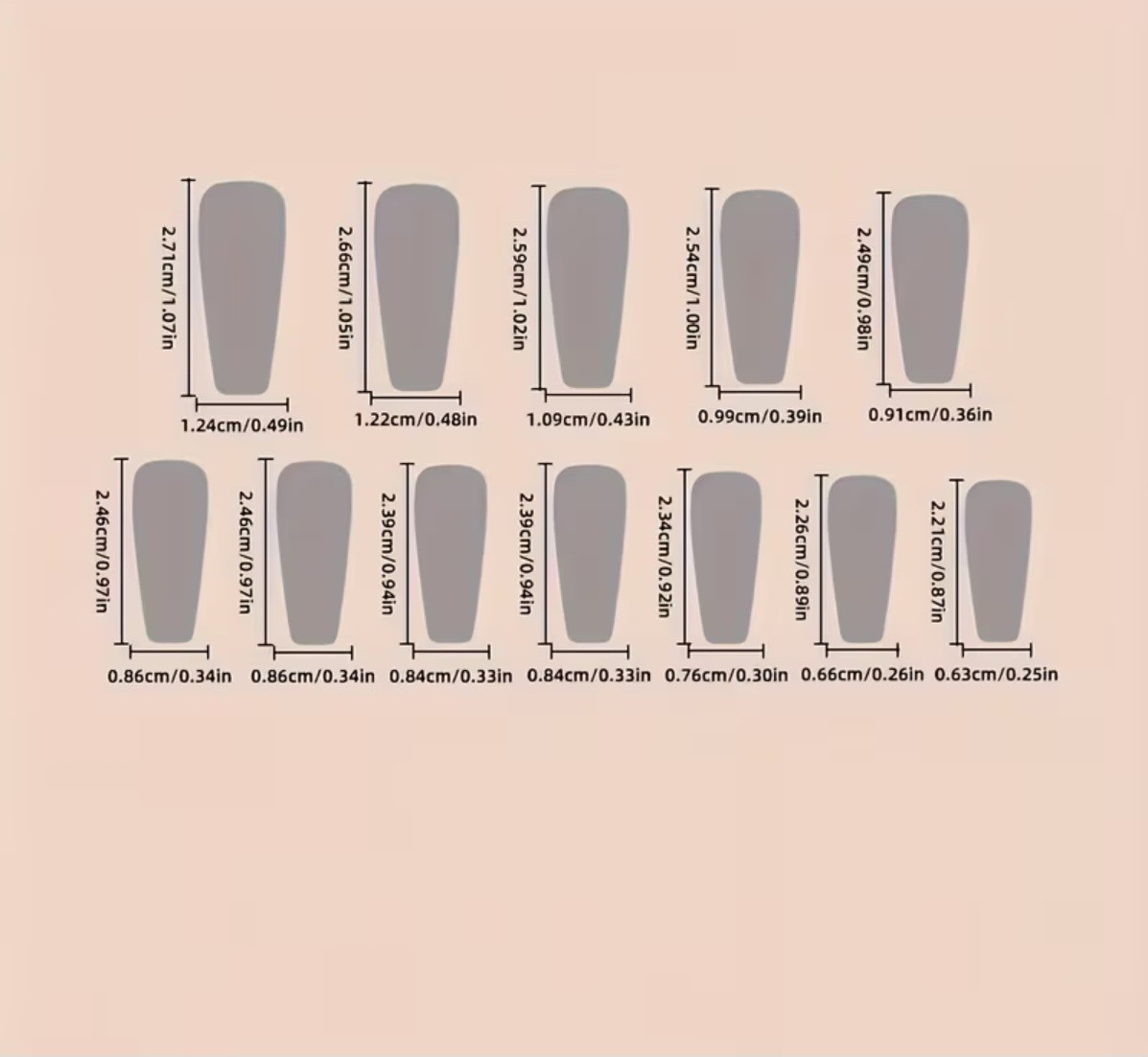 Set Blue and Red Contrast Color Dazzling Gemstone Long Nails, BUY 1 GET 1 GREE