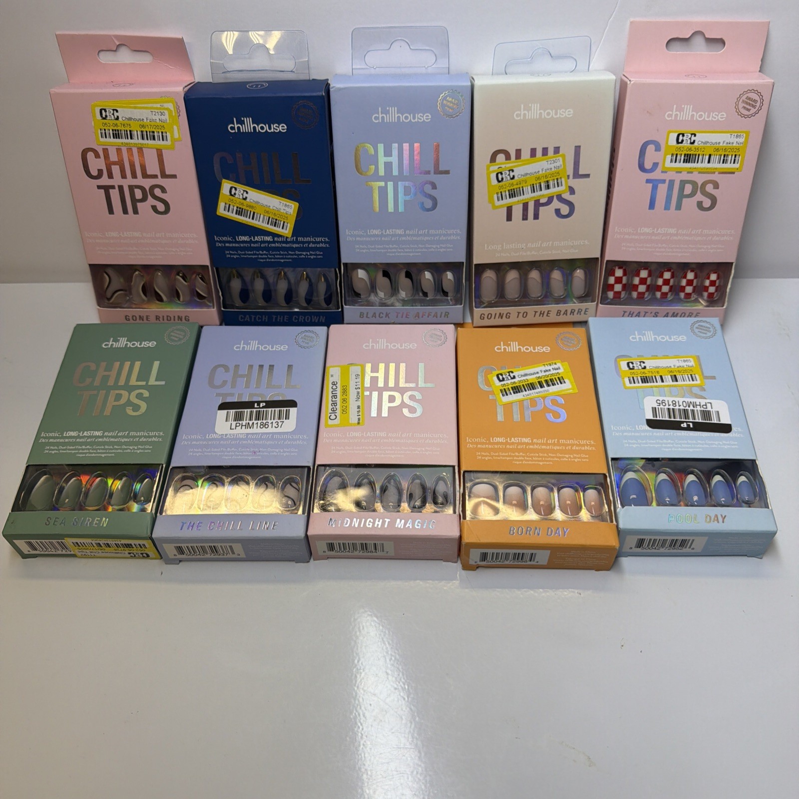 Lot Of 10 Chillhouse Chill Tips Press On Nails New