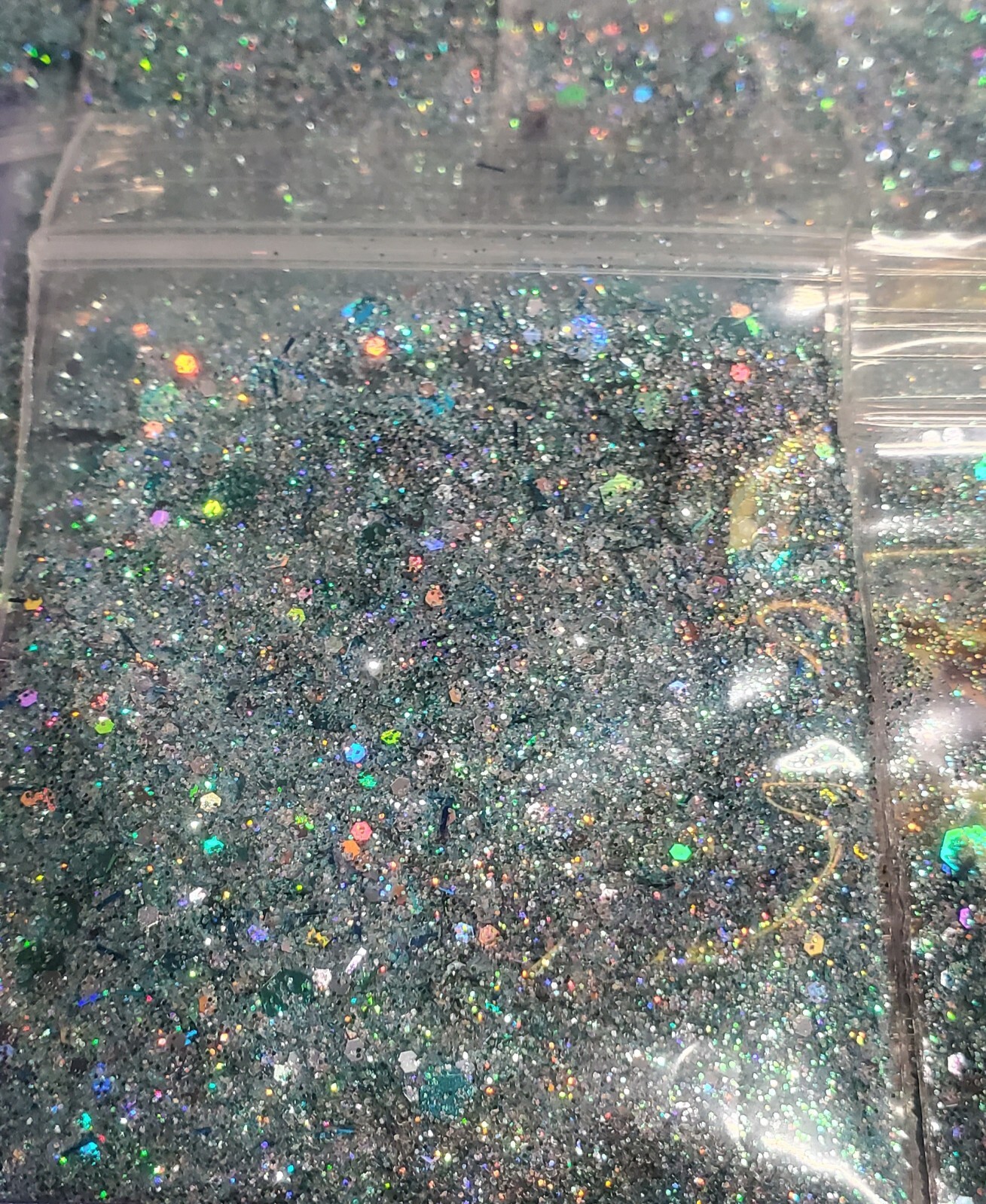 Silver Mint, Holographic Silver Glitter Mix- HOLO for nails