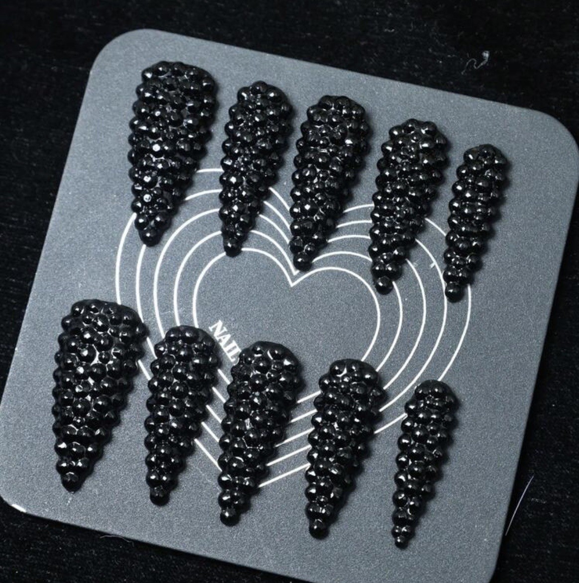 Handmade Press On Nails, Sparkle Rhinestones Sparkle Rhinestones