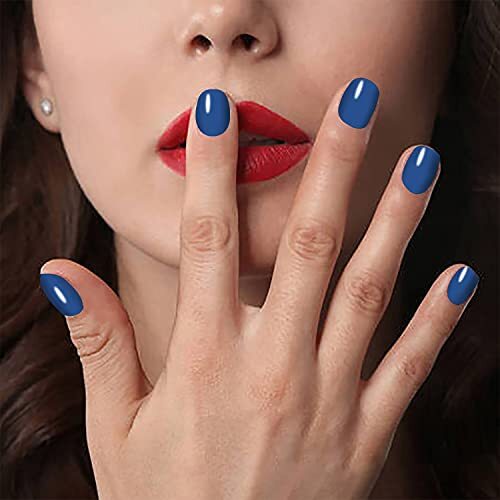 20 Sheets Dark Solid Color Series Nail Polish Strips Stickers with Solid 1