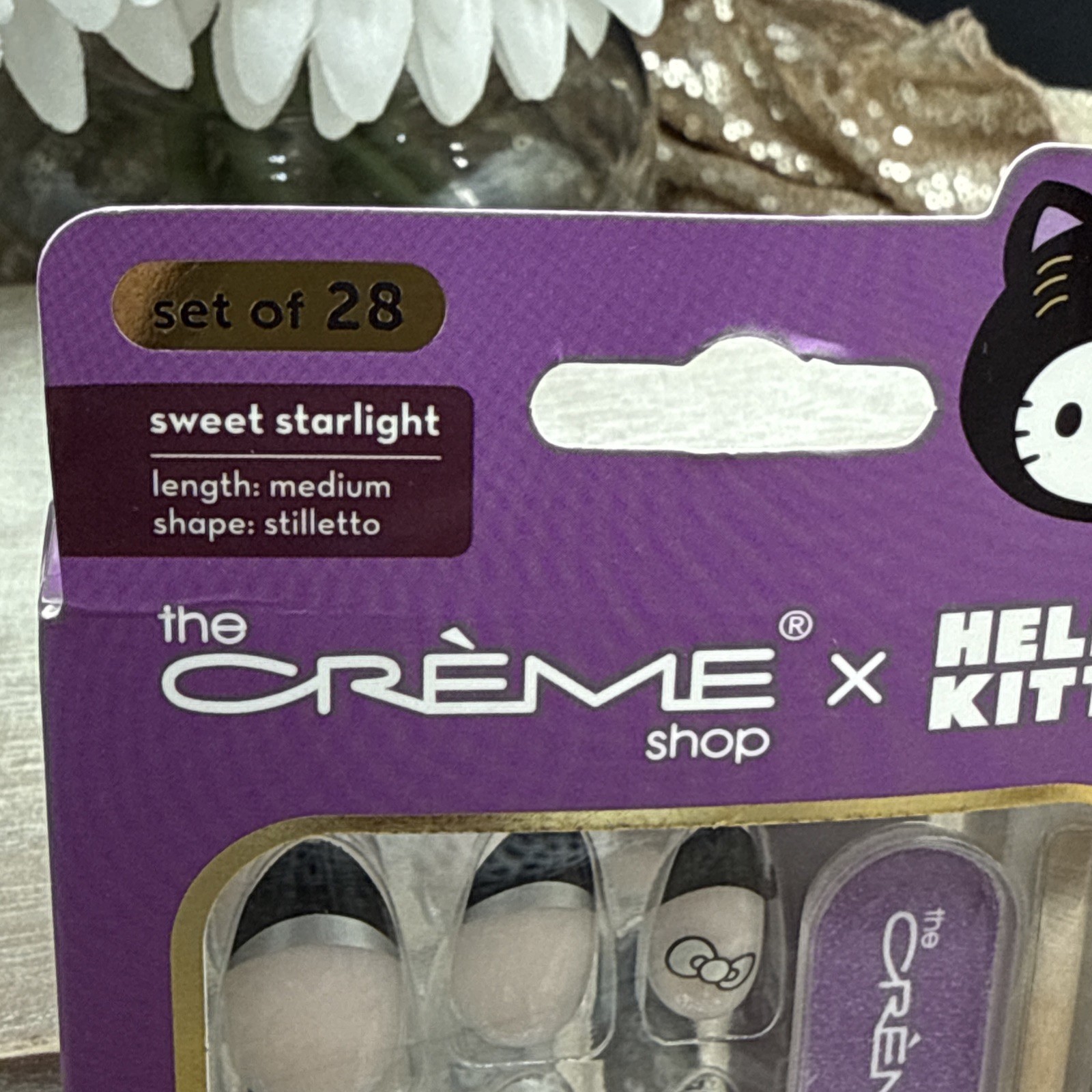 The Creme Shop x Sanrio Hello Kitty Halloween French Set 28 Press On Nails Cute