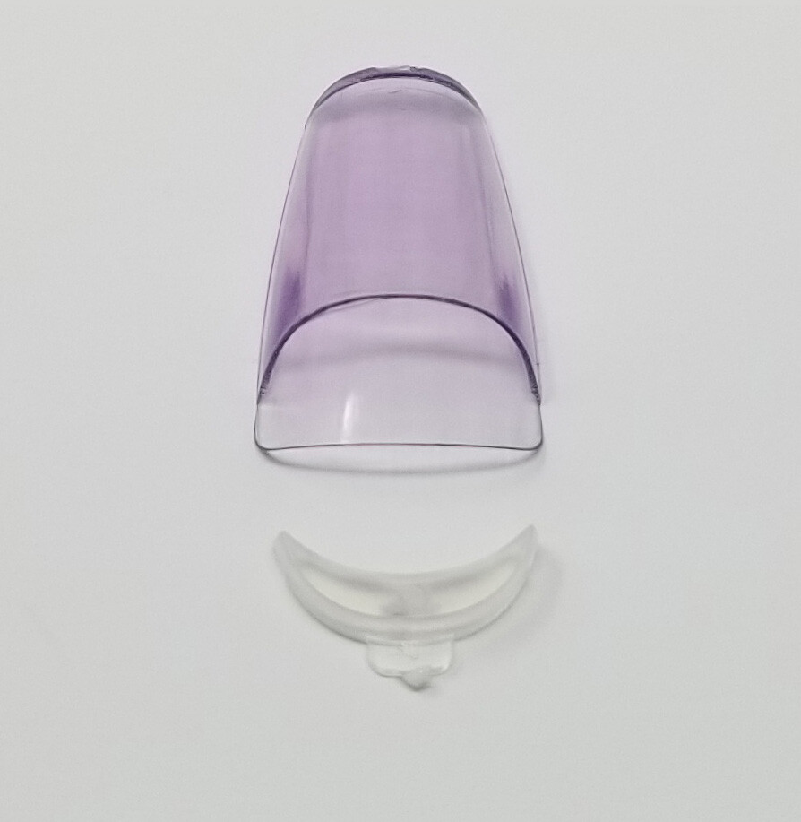 24 Aquarium Nails AQUA Purple Acrylic False Nail Art Tips Syringe injector Kit