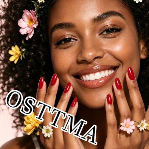 24Pcs Summer Press on Nails Ocean 3D Starfish Flower Fake Nails Summer Starfish