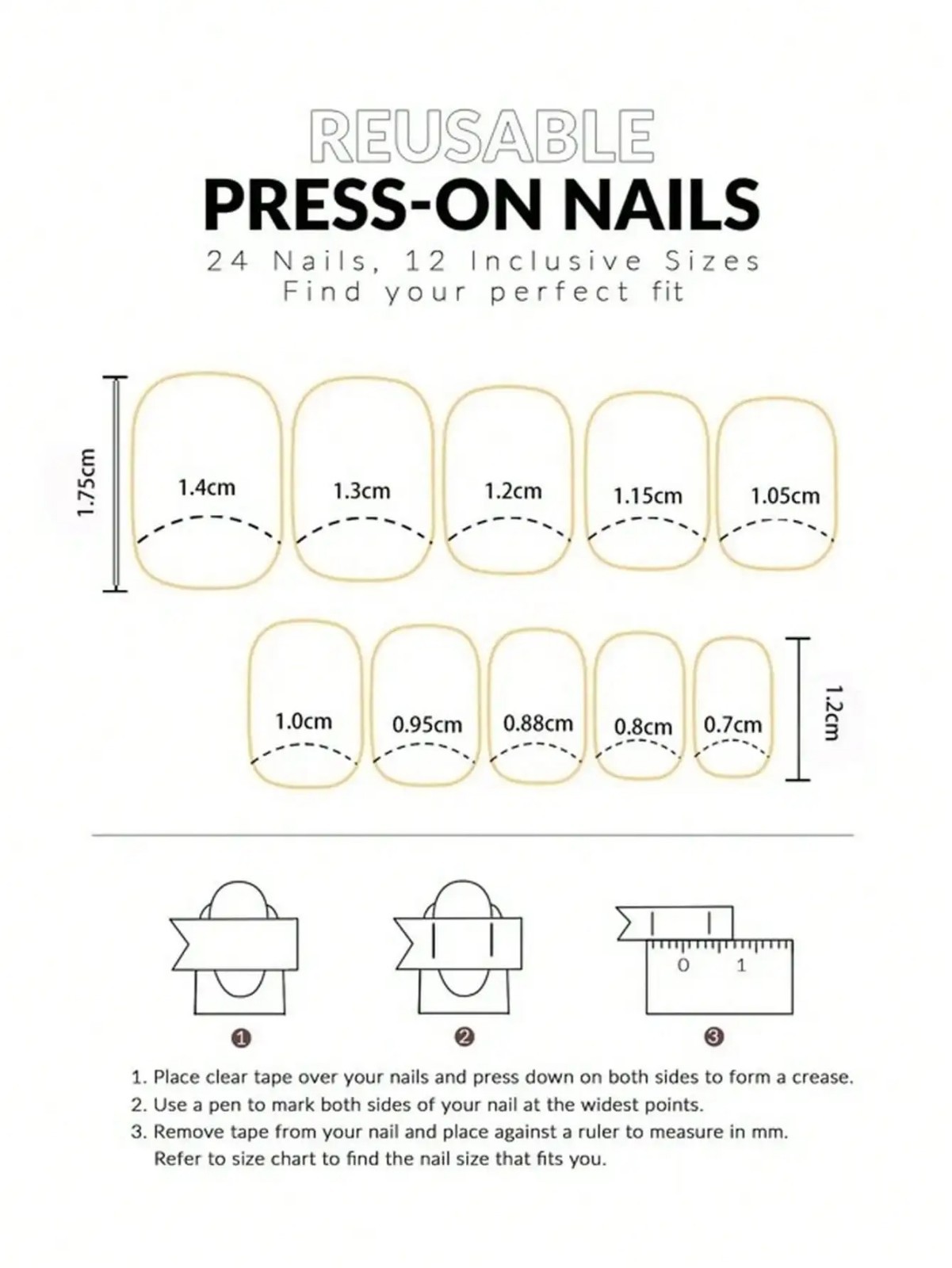 24 Natural French Tips Press-On Nails Fast French Real Short Modern Square Pink