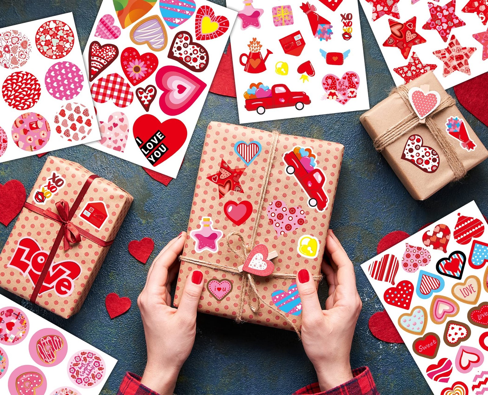 Valentines Stickers 440PCS Valentines Day Stickers for Kids Valentines Sticke…