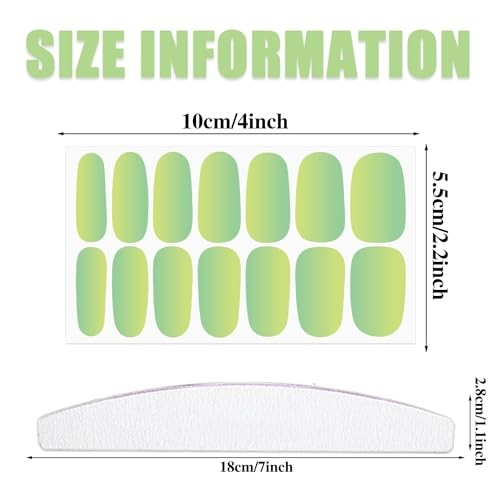 20 Sheets 280 Pieces 3D Solid Gradient Cat Eye Nail Polish Strips, Gel KIT4