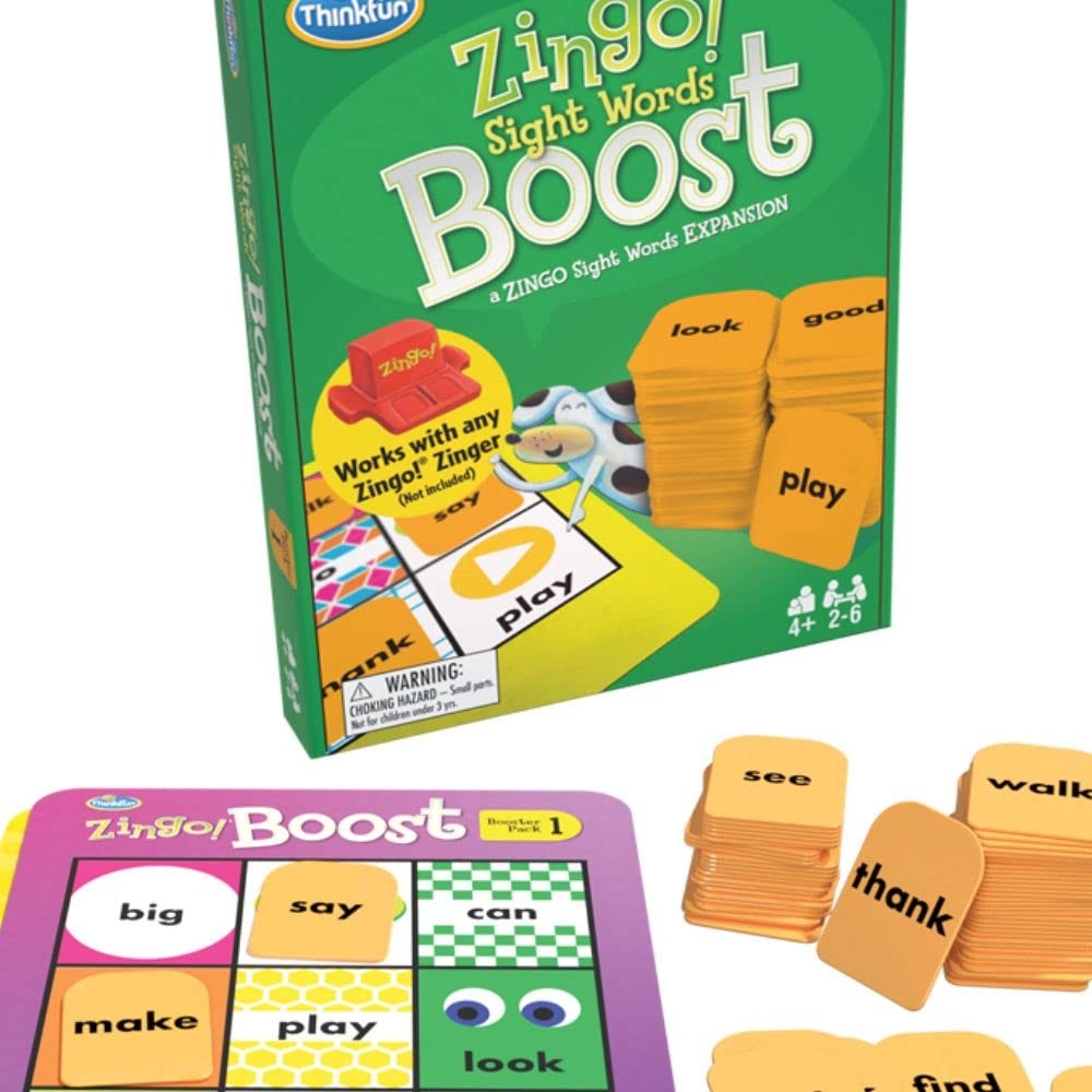 Think Fun Zingo! Sight Words Boost – Engaging Brain Game | Medium, Multiple