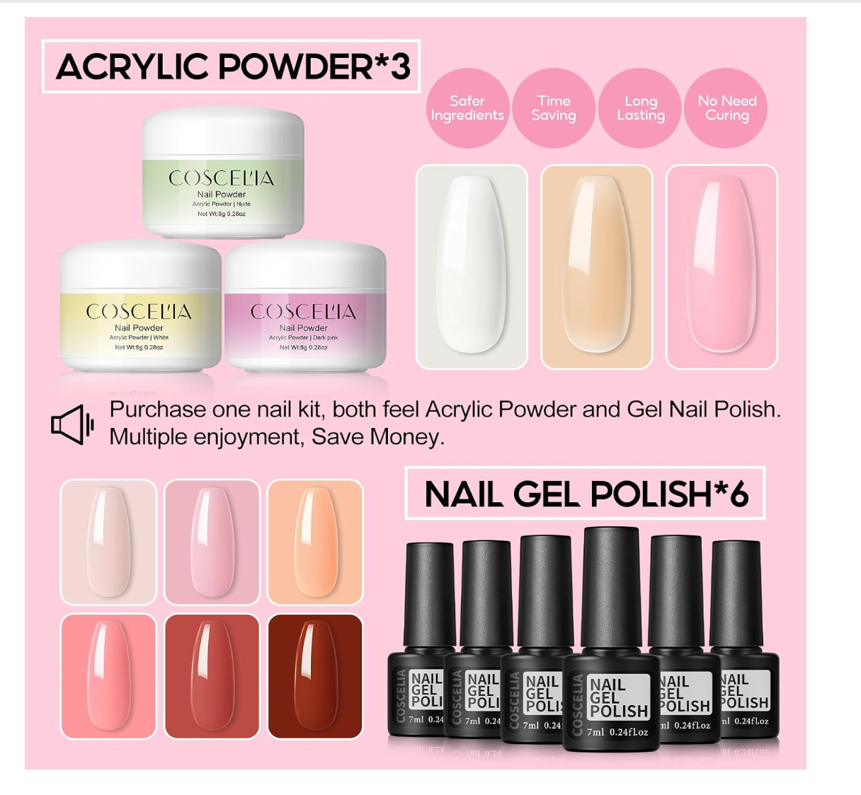 Acrylic Nail Kit for Beginners with Everything,Professional Nail Kit Acrylic Set