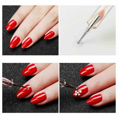 8/20 PCS Nail Art Design Dotting Painting Drawing Polish Brush Pen Tools Acrylic