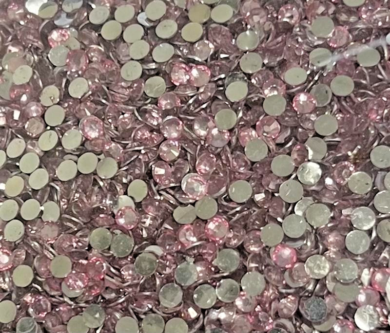 Light Pink Round Flat Back Crystal Rhinestone 3mm Jewelry Crafting Nail Gems