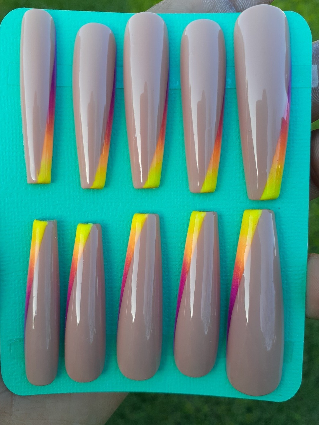 Extra Long (XXL) Tropical Vacation Nails-clearance