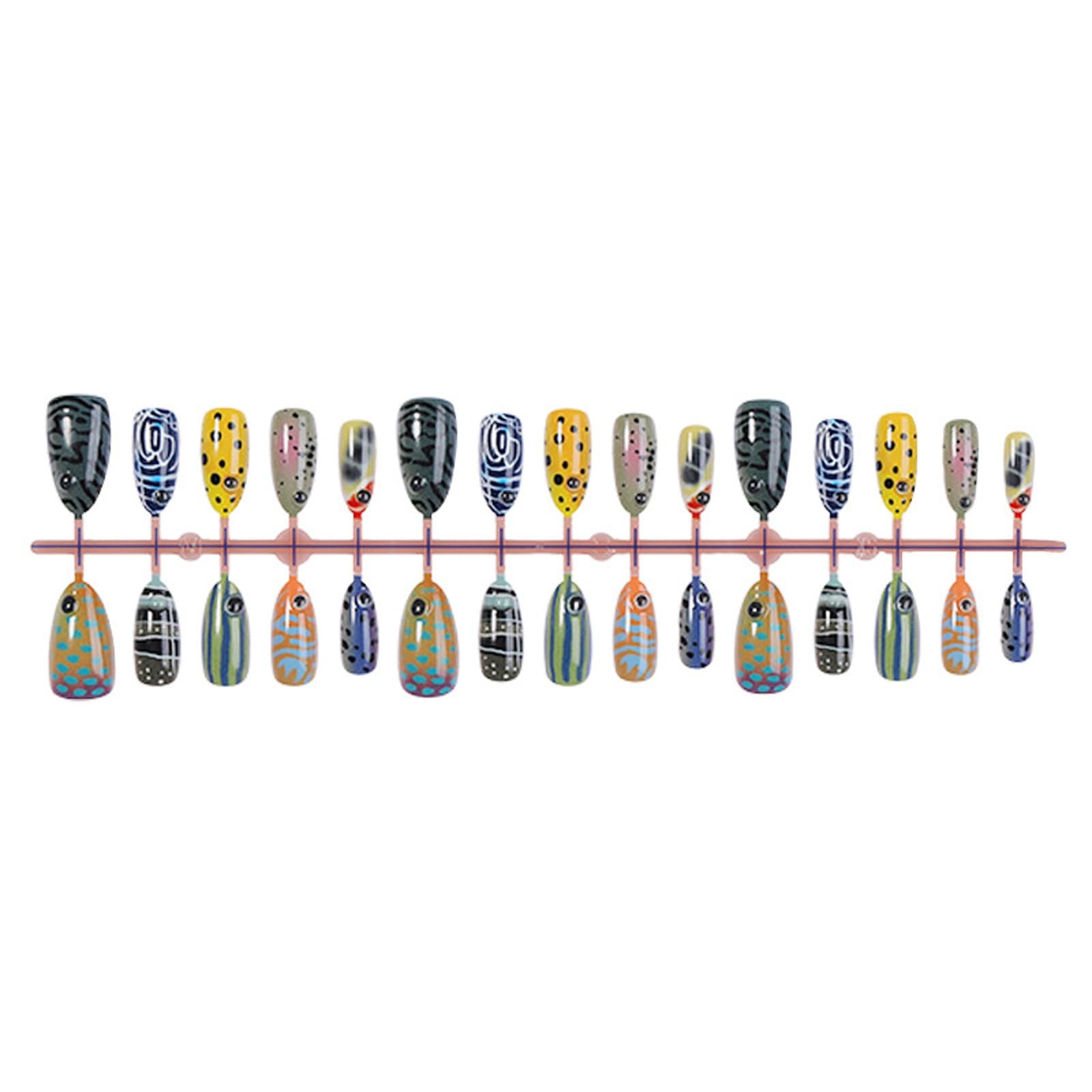 KASOICRA Medium Almond Fish Press On Nails