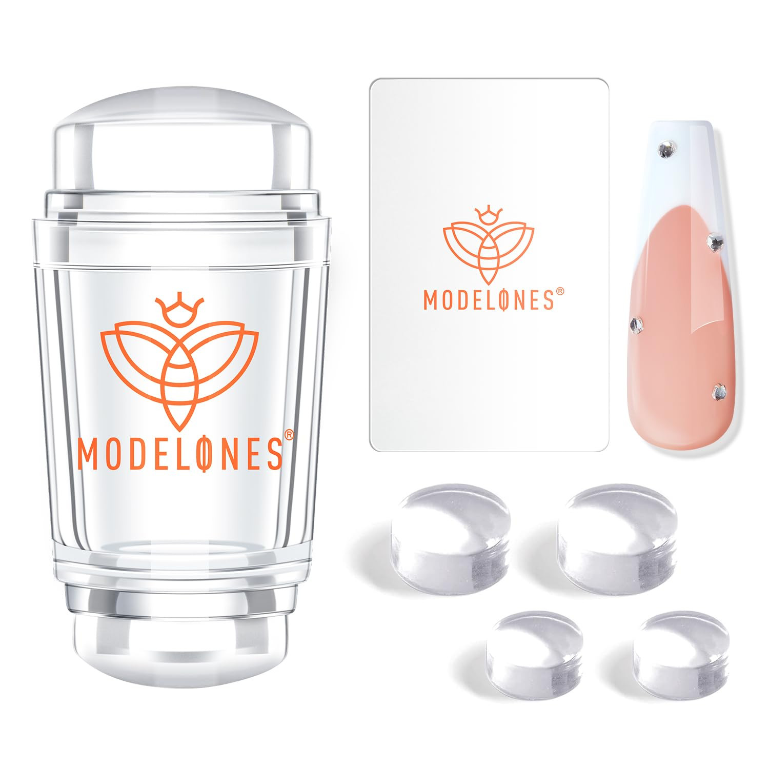 Herramienta french tip 6 piezas sello unas kit manicura diy gel arte impresion