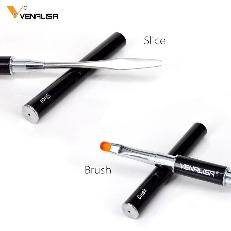 VENALISA PolyGel Nail Brush Dual-ended Slice Shape Painting Drawing Gel Art Tool