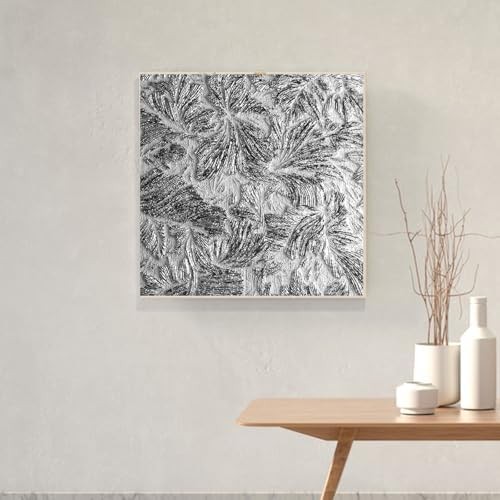 100 Pcs Silver Leaf Sheets with Brush – 5.5×5.5 Inch Aluminum Foil Paper for Gil