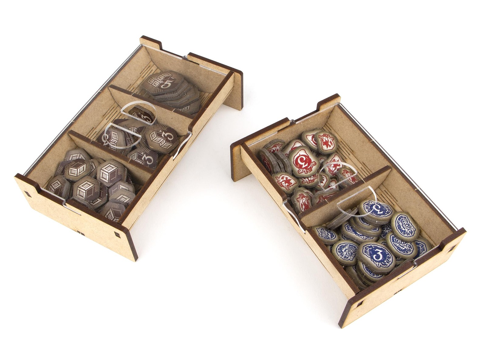 TowerRex Board Game Organizer for Arkham Horror LCG Revised, Brown