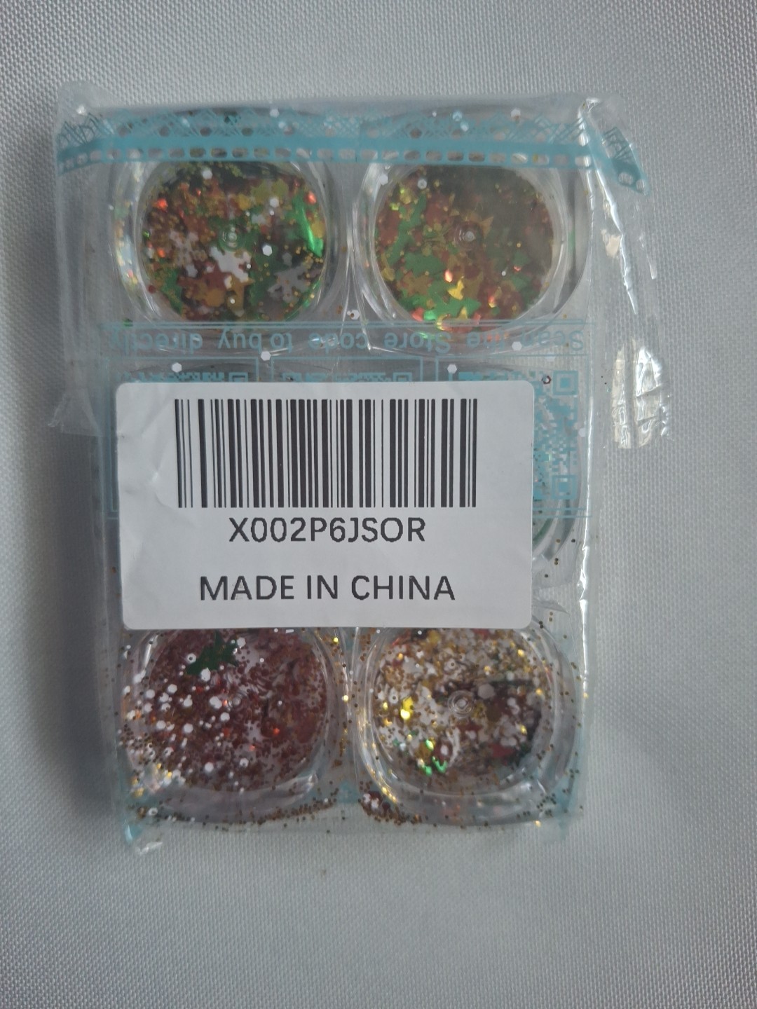 6 Pcs/Set of 6 Colors Nail Art Foil Flake Aluminum Foil Flakes Decoration