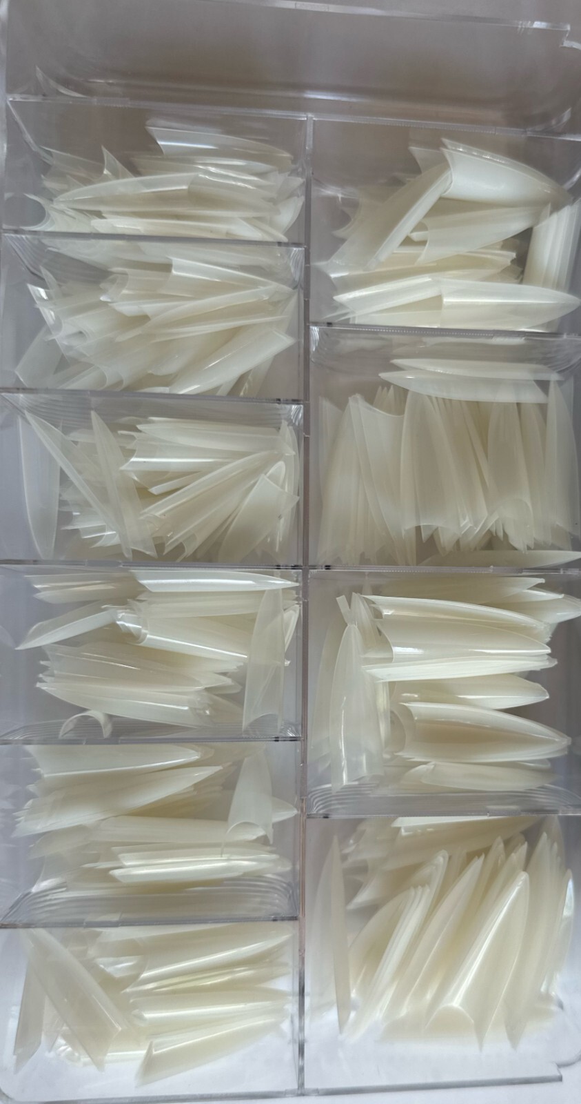 TIPS STILETTO LONG Natural CON 500PC Ultimo 413875