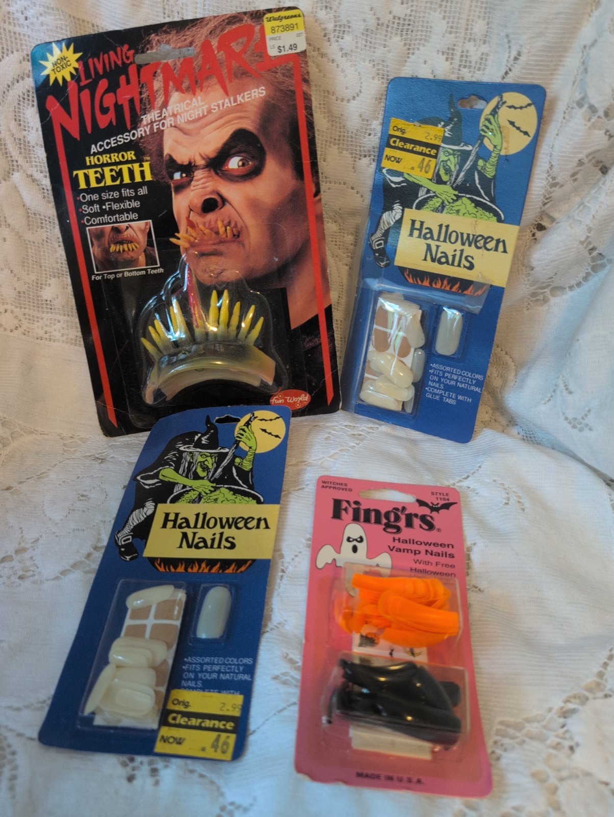 FING’RS HALLOWEEN VAMP NAILS + DECALS nail art orange black and MORE !!!!!!