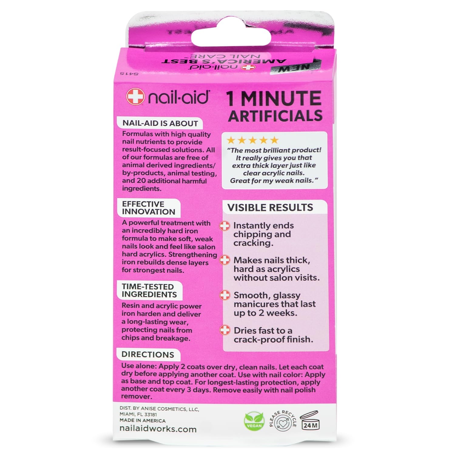 1 MINUTE ARTIFICIALS – Instantly Hard as 0.55 Fl Oz (Pack of 1), Clear