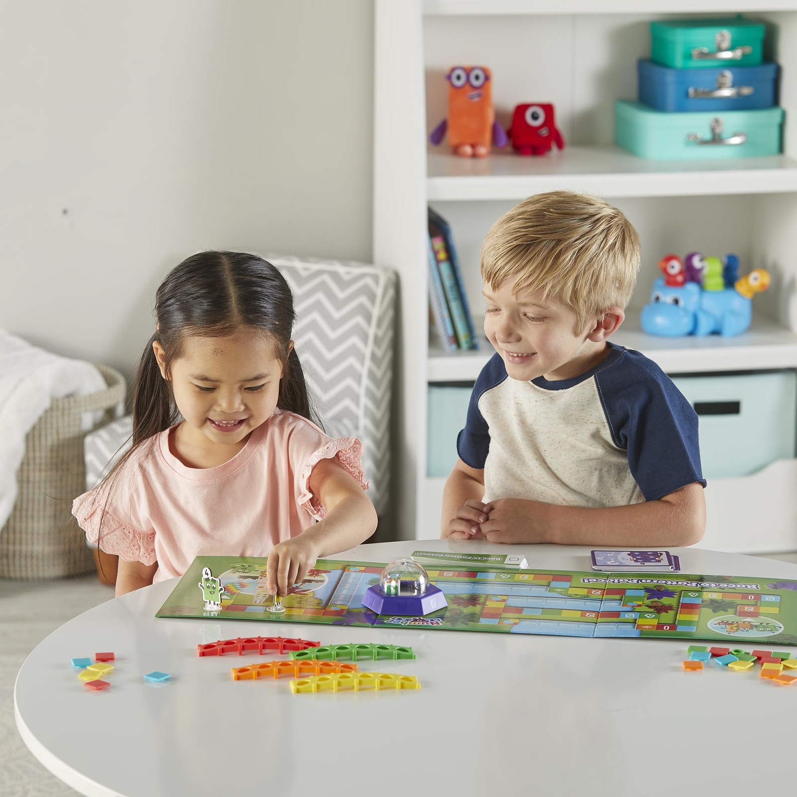 hand2mind Numberblocks Race to Pattern Palace! Board Game, Multiple Colors